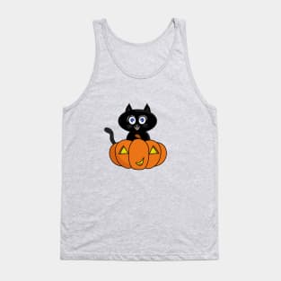 Cute Black Cat Halloween Tank Top